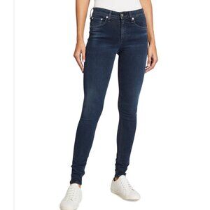 Rag & Bone Cate Mid Rise Skinny Jeans Dark Wash Denim Size 25